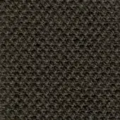 Steelcut fabric texture, dark brown, nubby surface with rounded protrusions; col. 370, vertical olive-green seam detail, tight weave.